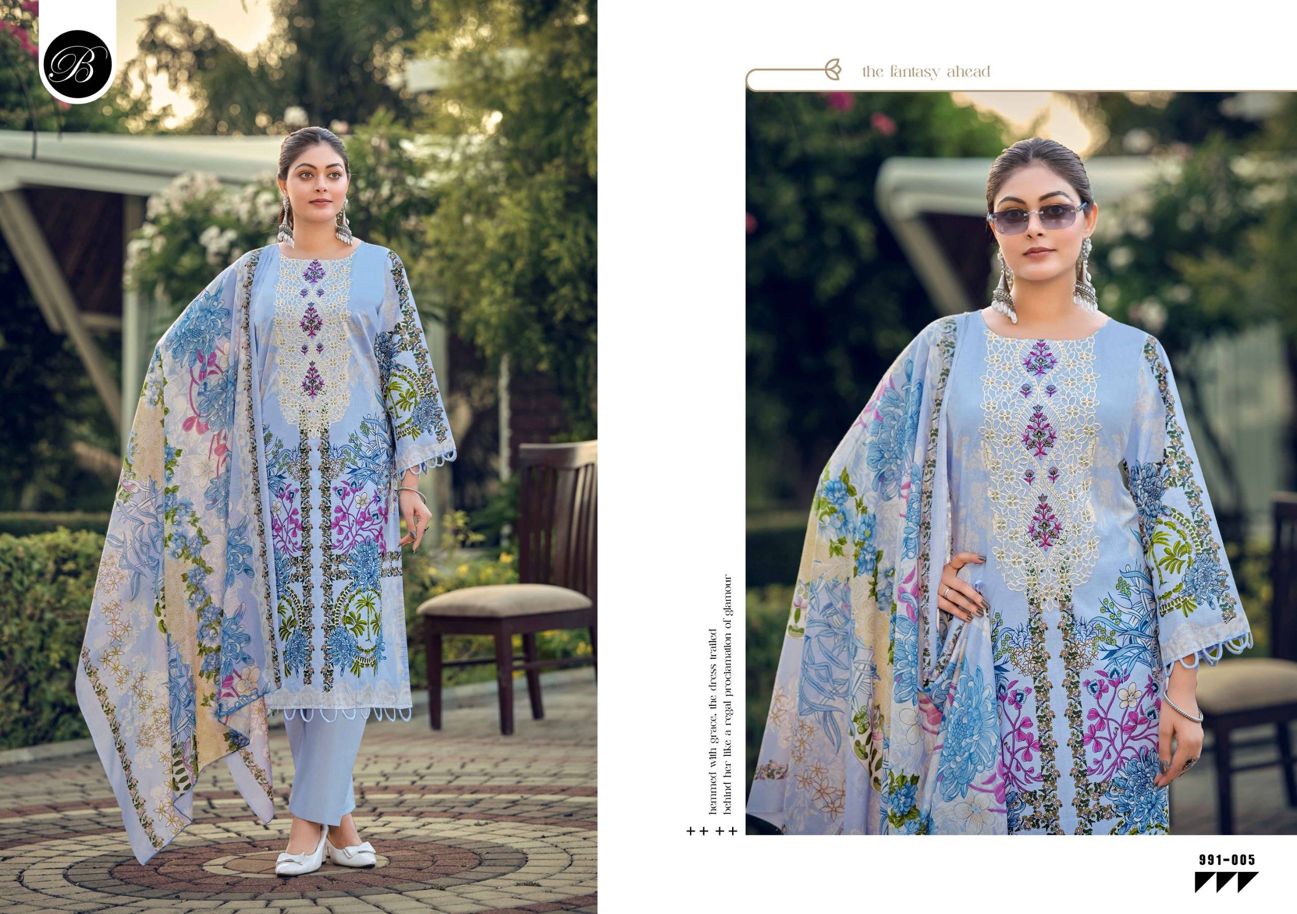 NAIRA VOL 150 BY BELLIZA DESIGNER 01 To 08 Series Indian Traditional casual wear Pakistani Pure Cotton dresses At Wholesale Price